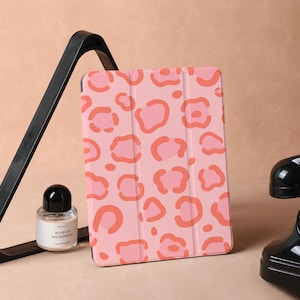 Étui rose à imprimé léopard pour iPad Air 5, iPad 10 10,9 pouces 2022, iPad Pro 12,9 pouces 2021 Pro 11 pouces 2022, iPad Mini 6, housse pour iPad, cadeaux