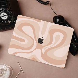 Gradient Brown Curve Personalized Macbook Pro 14 Case M1 Macbook Air 13 Macbook Pro 13 Pro 14 16 15 M2 A2681 2022 Gift idea