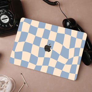 Blue Twisted Plaid Personalized Macbook Pro 14 Case M1 Macbook Air 13 Macbook Pro 13 Pro 14 16 15 M2 A2681 2022 Gift idea