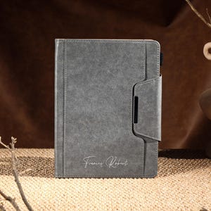 Étui en cuir gris à fermeture magnétique pour iPad Air 5, iPad 10 10,9 pouces 2022, iPad Pro 12,9 pouces 2021 Pro 11 pouces 2022, iPad Mini 6, étui pour iPad