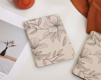 Vintage Foliage Flowers Personalization Kindle Paperwhite Case, All-new Kindle 6" 2022 case, Cute PaperWhite 5 Case,Kindle 10/11th Gen Cover