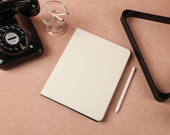 Beige Weave Leather iPad Case for iPad Air 5 iPad 10 10.9&quot; 2022 iPad Pro 12.9&#39;&#39; 2021 Pro 11&quot; 2022 iPad Mini 6 Case, iPad Cover