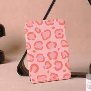 Étui pour Kindle Paperwhite rose à imprimé léopard personnalisé, toute nouvelle coque pour Kindle 6 pouces 2022, jolie coque PaperWhite 5, coque pour Kindle 10/11e génération