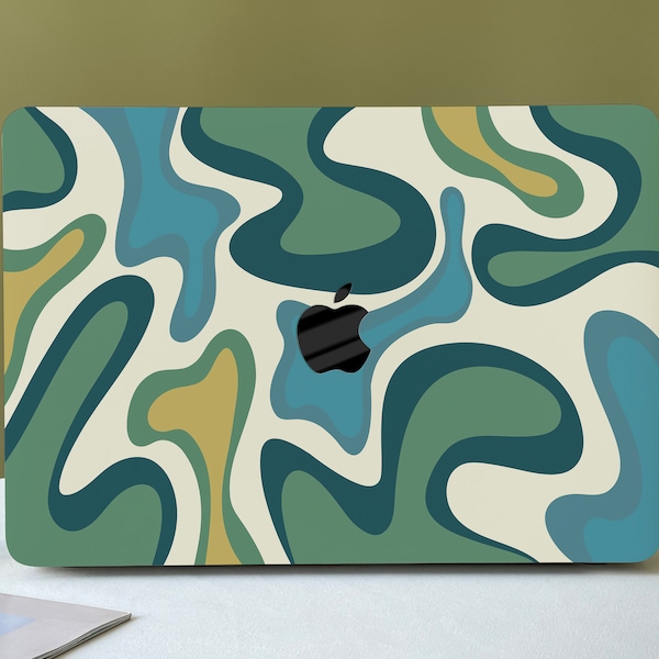 Vitality Green Stun Blob Personalizado Macbook Pro 14 Caso M1 Macbook Air 13 Macbook Pro 13 Pro 14 16 15 M2 A2681 2022 Idea de regalo