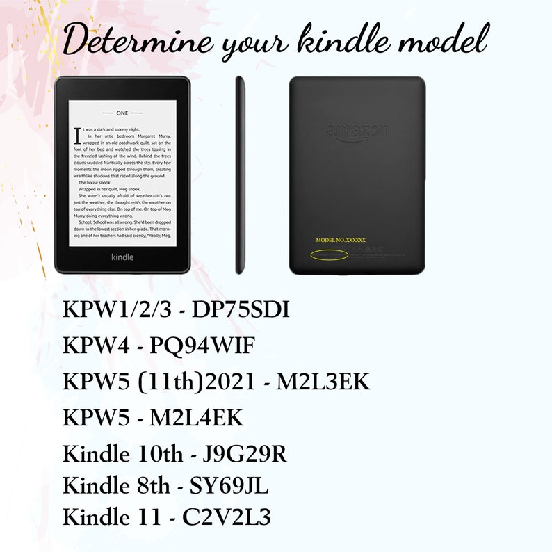Black-White Warped Check Personalization Kindle Paperwhite Case, All-new Kindle 6 2022 case, PaperWhite 5 Case, Kindle 10/11th Gen Cover image 7