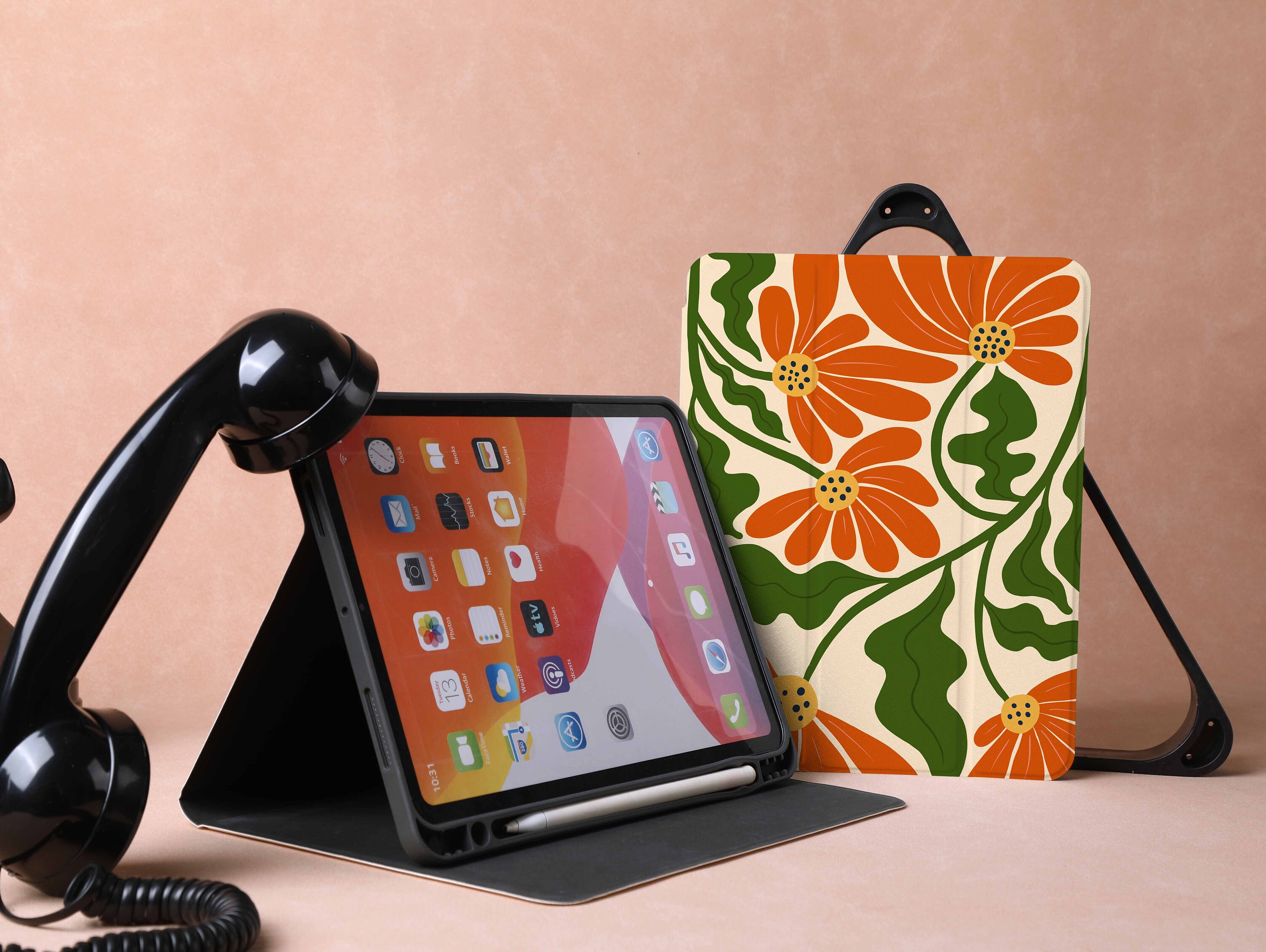 Retro Vivid Pattern iPad Case for iPad Air 5 iPad 10 10.9&quot; 2022 iPad Pro 12.9&#39;&#39; 2021 Pro 11&quot; 2022 iPad Mini 6 Case, iPad Cover, gifts