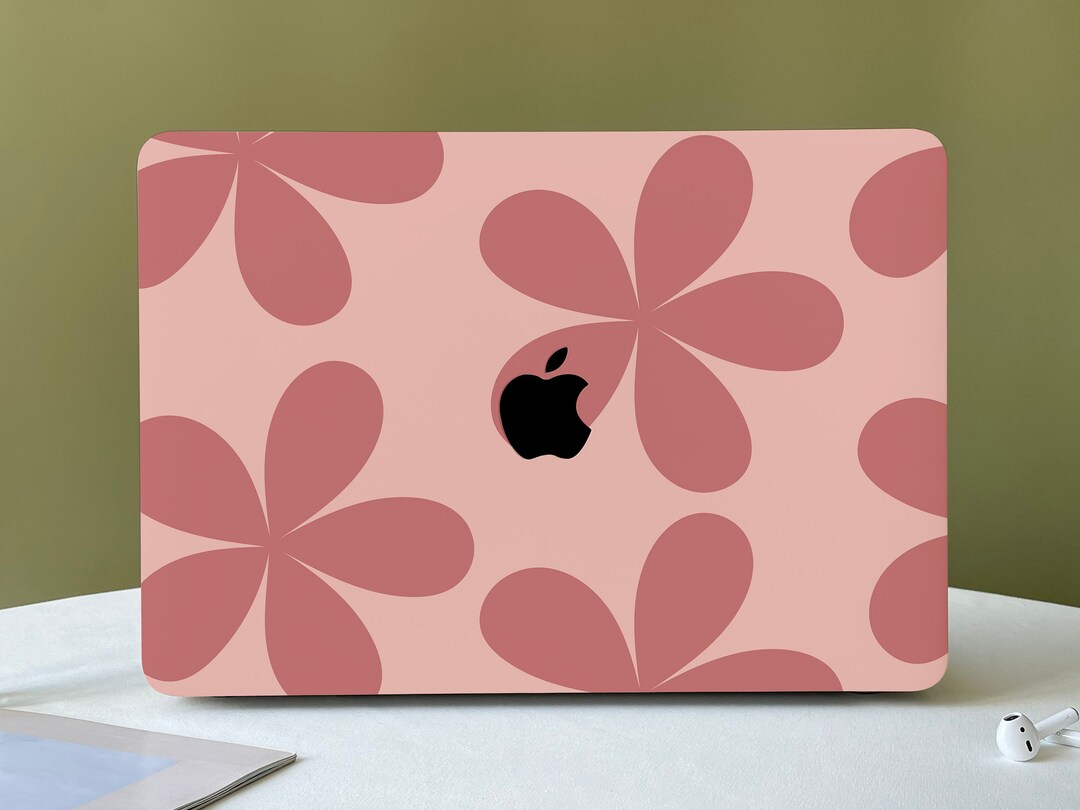 Pink Peach Blossom Personalized MacBook Pro 14 Case M1