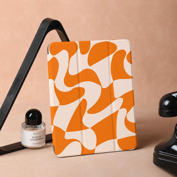 Funda para iPad Orange Candy distorsionada para iPad Air 5 iPad 10 10.9" 2022 iPad Pro 12.9'' 2021 Pro 11" 2022 iPad Mini 6 Funda, Funda para iPad, regalos