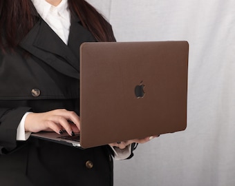 Dark Brown Personalized Macbook Pro 14 Case M1 Macbook Air 13 Macbook Pro 13 Pro 14 16 15 M2 A2681 2022 Gift idea