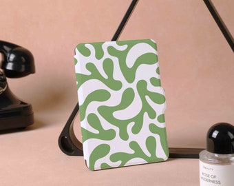 Coque pour Kindle Paperwhite à personnaliser corail vert, toute nouvelle coque pour Kindle 6 pouces 2022, jolie coque PaperWhite 5, couverture pour Kindle 10/11e génération