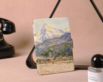 Étui pour Kindle Paperwhite à personnalisation artistique Montagnes enneigées, toute nouvelle coque pour Kindle 6 pouces 2022, jolie coque PaperWhite 5, couverture pour Kindle 10/11e génération