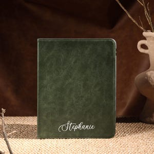Étui en cuir vert pour iPad pour iPad Air 5, iPad 10 10,9 pouces 2022, iPad Pro 12,9 pouces 2021 Pro 11 pouces 2022, iPad Mini 6, housse pour iPad