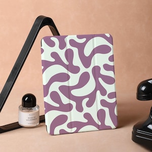 Étui pour iPad corail violet pour iPad Air 5, iPad 10 10,9 pouces 2022, iPad Pro 12,9 pouces 2021 Pro 11 pouces 2022, étui pour iPad Mini 6, housse pour iPad, cadeaux