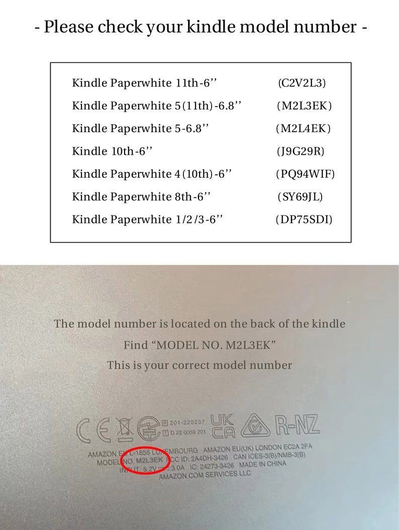 Étui pour Kindle Paperwhite à personnalisation abstraite Drop, toute nouvelle coque pour Kindle 6 2022, Adorable étui PaperWhite 5, couverture pour Kindle 10/11e génération image 8