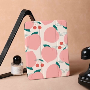 Adorable étui pour iPad pêche douce pour iPad Air 5 iPad 10 10,9 pouces 2022 iPad Pro 12,9 pouces 2021 Pro 11 pouces 2022 iPad Mini 6, housse pour iPad, cadeaux