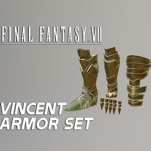 Final Fantasy VII | Vincent Valentine&#39;s Armor Set - Files for 3D PRINTING