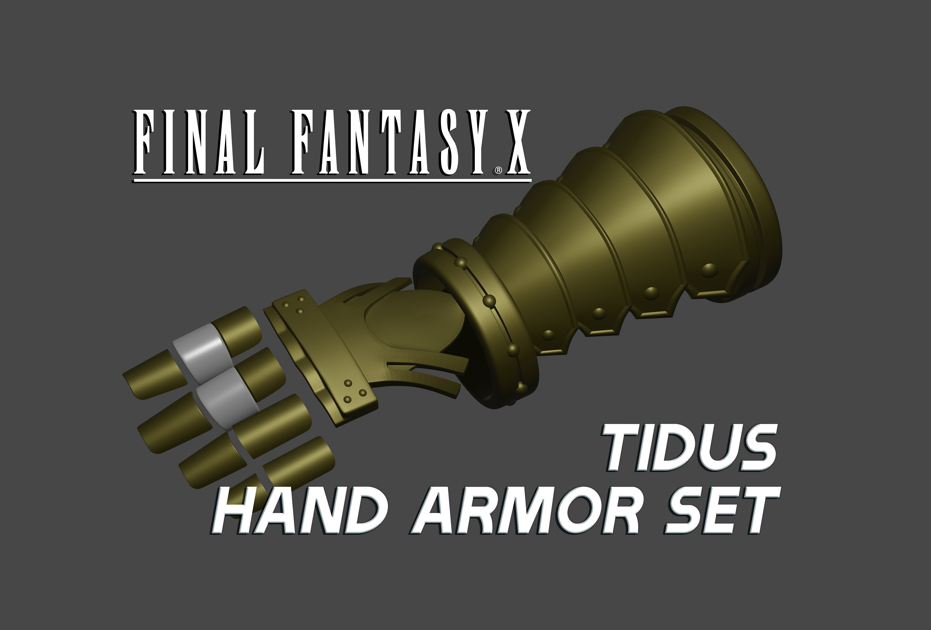 Final Fantasy X | Tidus - Hand Armor Set | Files for 3D PRINTING
