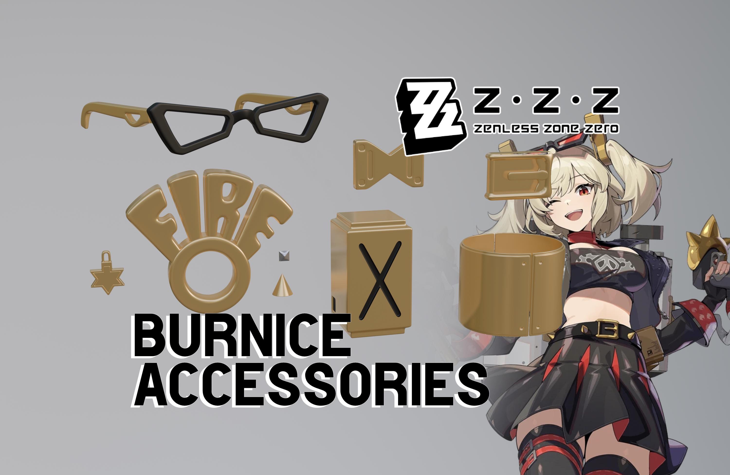 Zenless Zone Zero | Burnice's Accessories - Files for 3D PRINTING