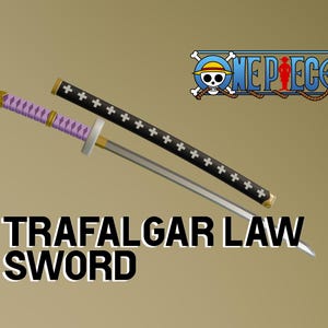 One Piece | Trafalgar Laws svärd - Filer för 3D-UTSKRIFT