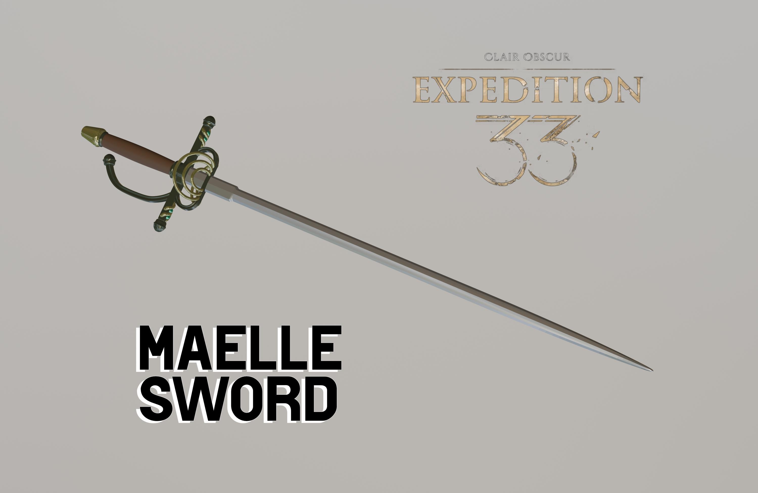 Clair Obscur: Expedition 33 | Maelle's Sword - Files for 3D PRINTING