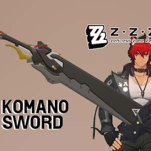 Zenless Zone Zero | 駒野真人の剣 - 3Dプリント用ファイル