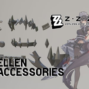 Zenless Zone Zero | Ellen Joe&#39;s Accessories - Files for 3D PRINTING