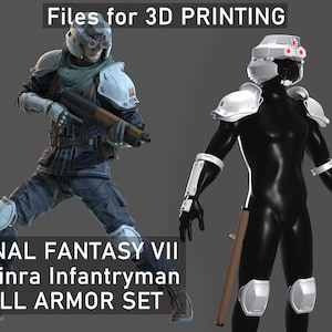 Final Fantasy 7 | Shinra Infantryman Full Armor Set - Files for 3D PRINTING