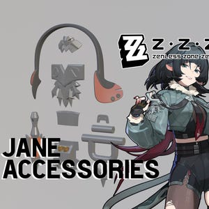 Zenless Zone Zero | Jane Doe のアクセサリー - 3D プリント用ファイル