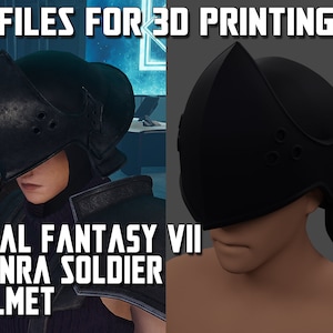 FF7 Crisis Core Reunion - Shinra Soldier Helmet | Files for 3D PRINTING