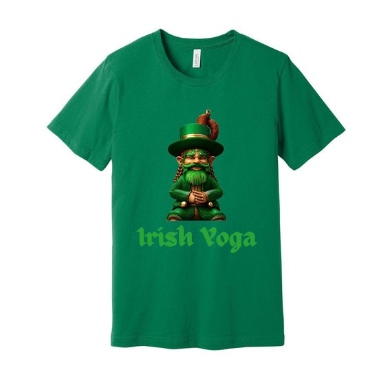 Irish Yoga Tshirt, St Patricks Day T Shirt, Irish Heritage Tee