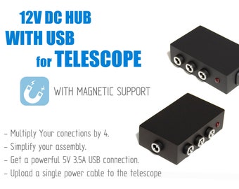 Power HUB 12V for telescope with USB