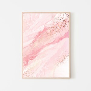 Abstract Pink Wall Art, Modern Contemporary Canvas Print, Home Decor, Large Minimalist Painting, Office Bedroom Living Room Decoration