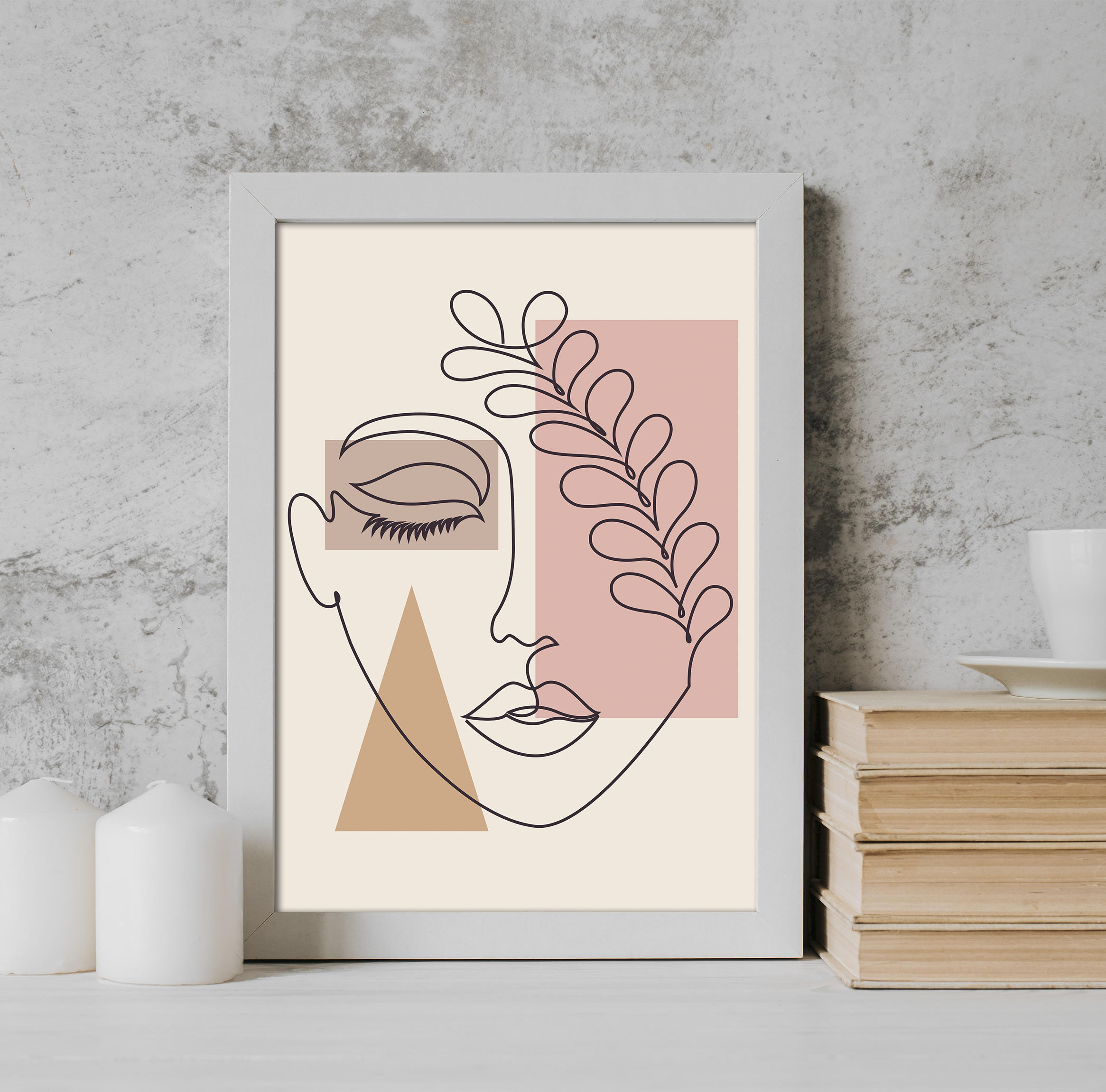 Abstract Face Wall Art Abstract Painting Abstract Woman Face Etsy