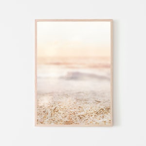 Küsten-Strand-Sand-Druck, nautische Wandkunst, minimalistisches Küsten-Dekor