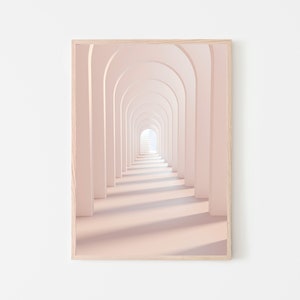 Minimal Door Arch Print, Beige Neutral Archway Wall Art, Contemporary Home Decor, Modern Minimalist Design, Digital Download, Simple Art