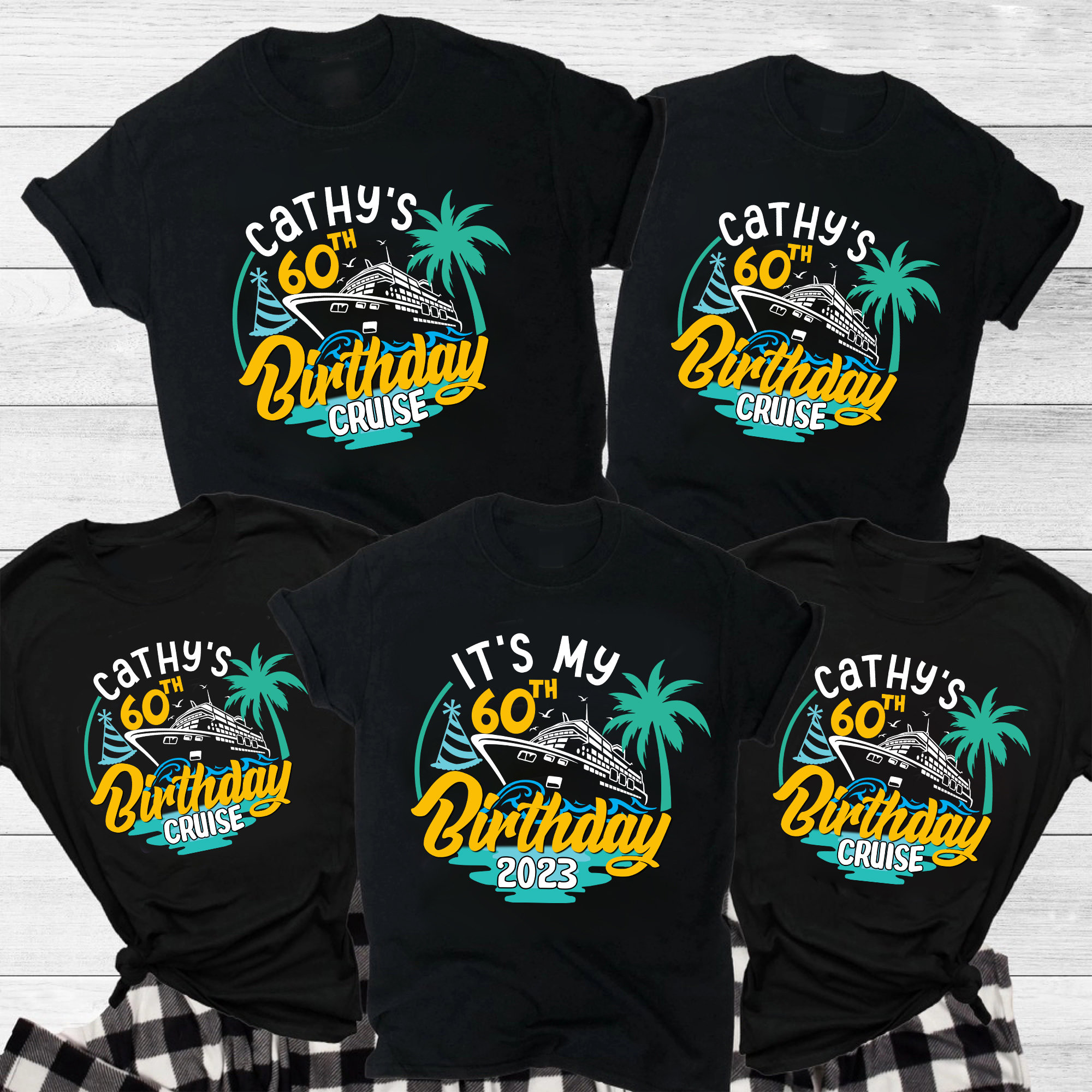 Personalized Birthday Cruise Crew Shirt Custom 60th Birthday - Etsy