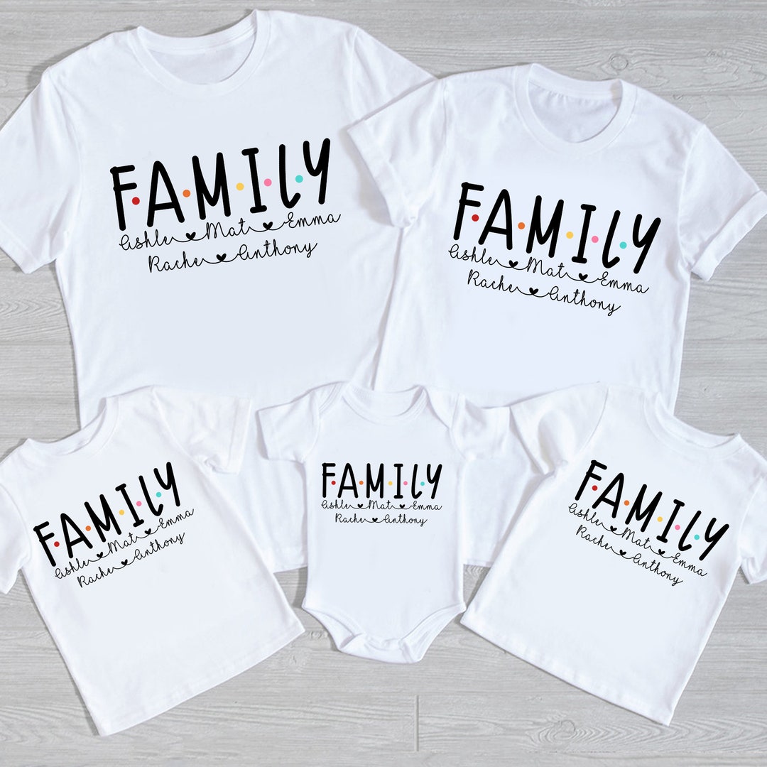 Custom Family Shirt, Gift for Family, Personalized Family Tees, Family ...