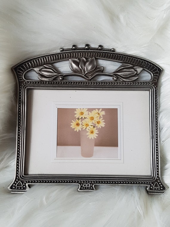 Miniature Silver Plate Photo Frames, Set Of Small X Image, 60 OFF