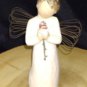 Willow Tree Loving Angel Figurine Signed Lordi 2002 Vintage Willow Tree Angel