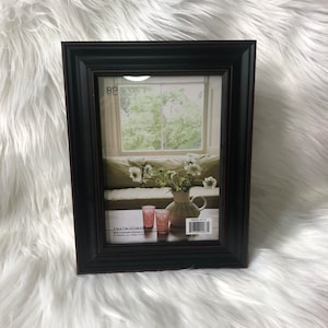 Wood Frame Vintage Dark Brown Wood 5x7 Picture Photo Frame Tabletop Wooden Frame Wall Decor Brown