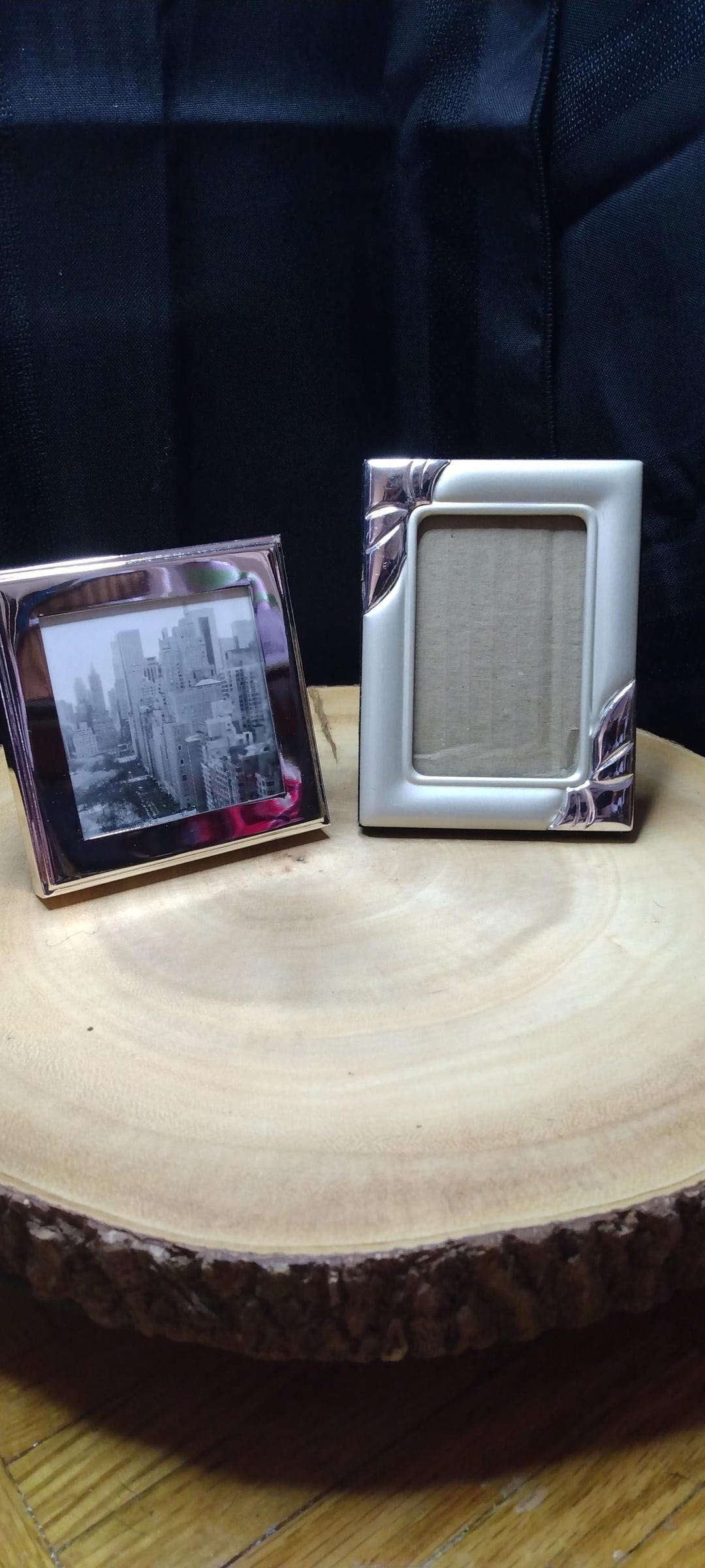 Set of 2 Vintage Silver Metal Picture Photo Frames 2x3 and 3x3 - Etsy