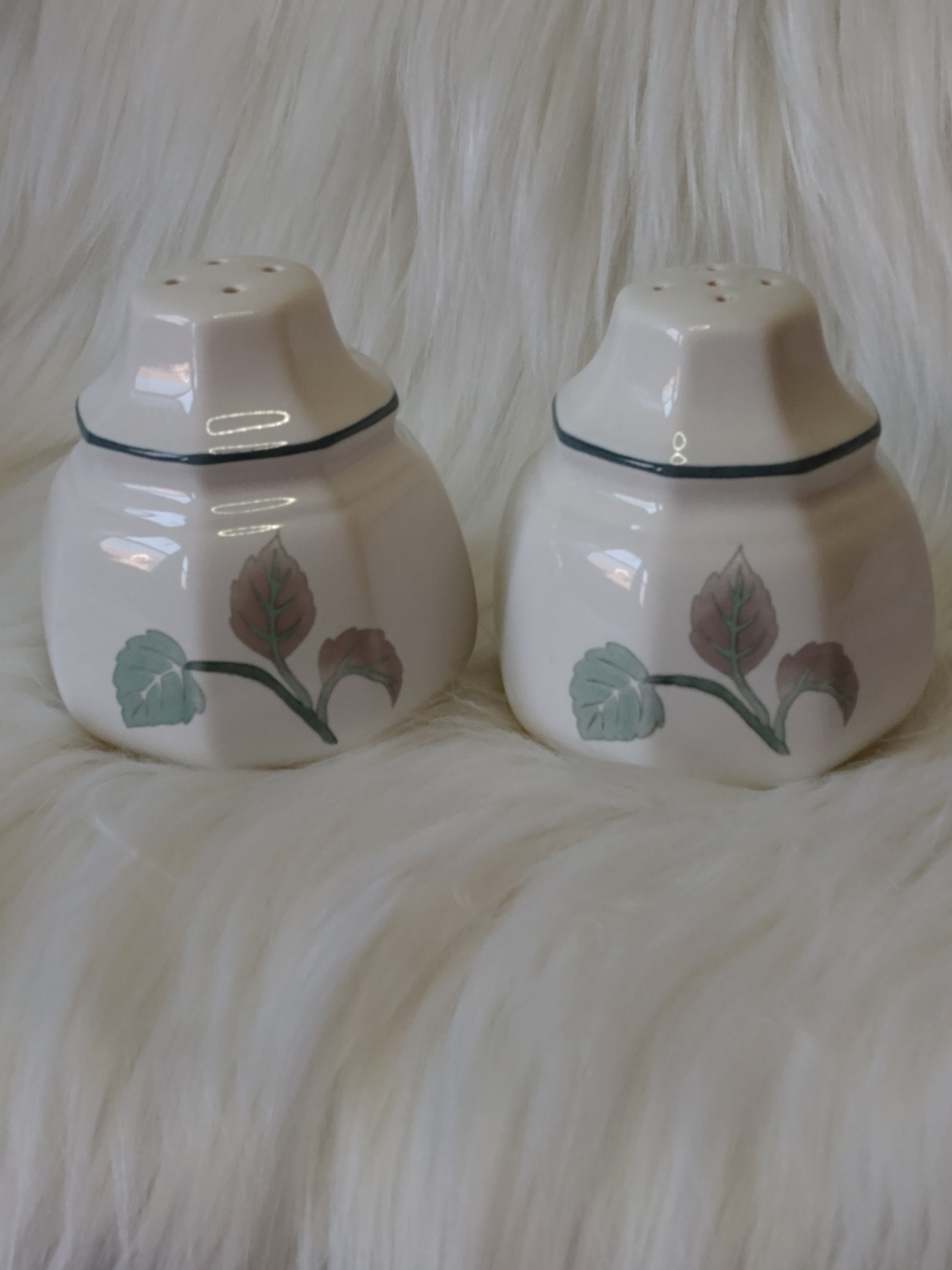 Salt Pepper Shakers Vintage Mikasa Salt and Pepper Shakers Continental Silk Flower Design made in Japan