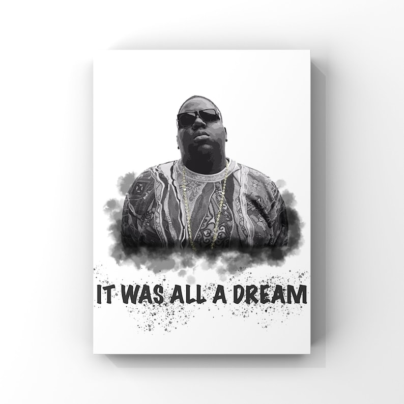 Biggie Poster Rapper Notorious BIG Biggie Smalls Print, Hip Hop Poster, Biggie Music Poster ...