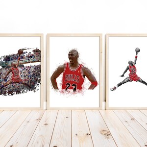 Michael Jordan set of 3 prints, Michael Jordan unquoted posters, Chicago Bulls, basketball poster, basketball The Last Dance, unframed print