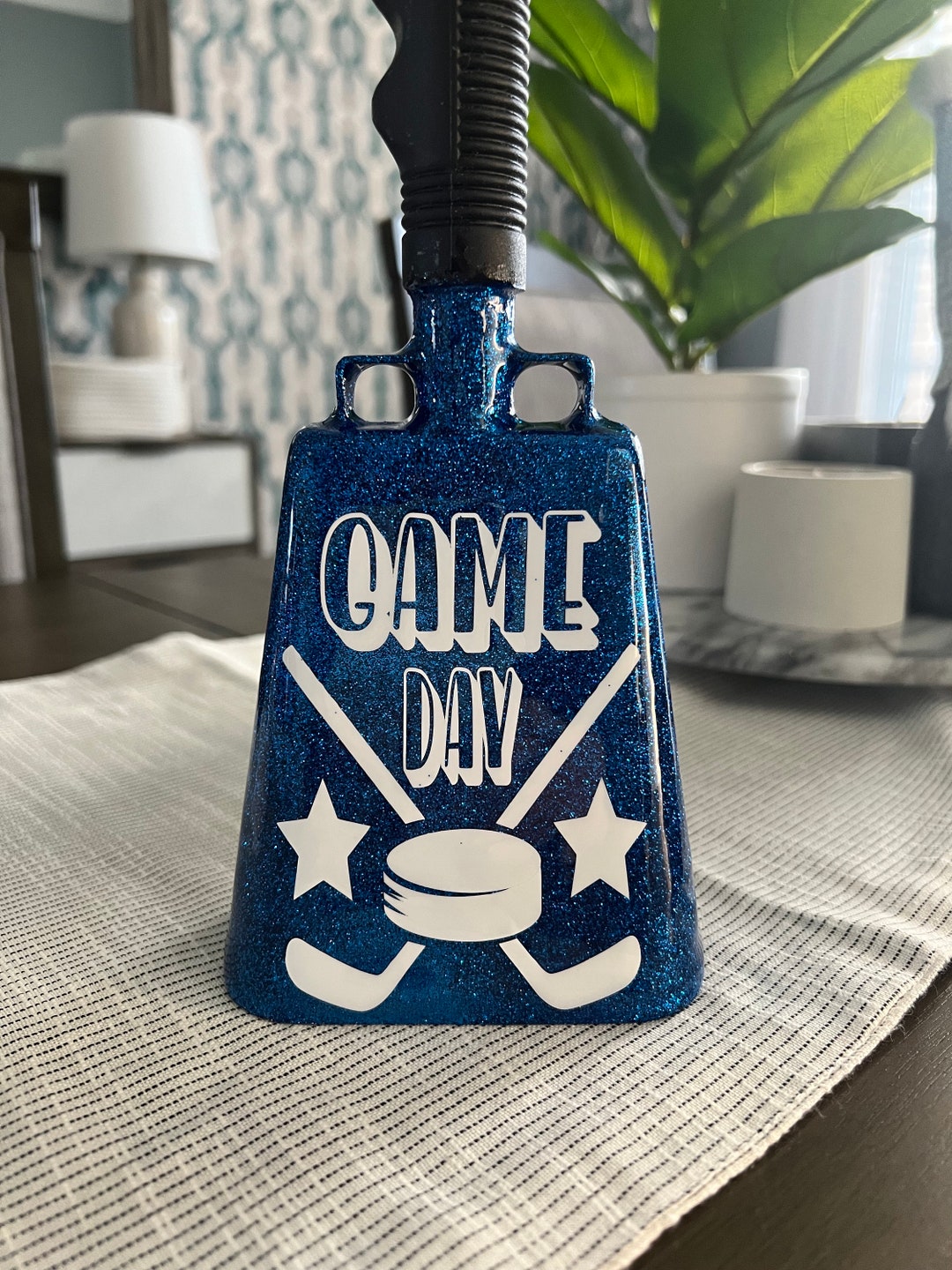 Team Spirit Glitter Cowbell for Football, Hockey, Baseball, Softball