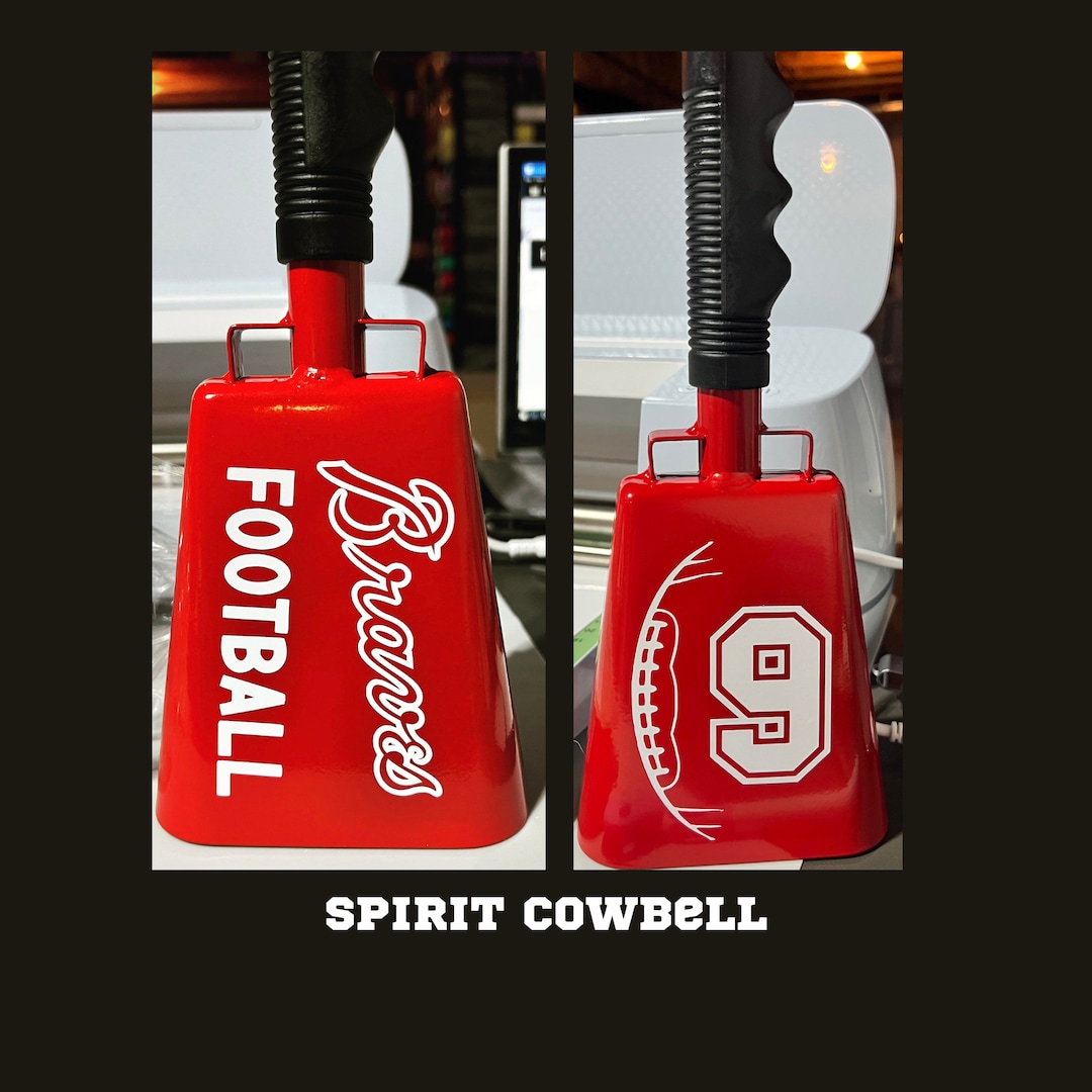 Team Spirit Cowbell for Football, Hockey, Baseball, Softball