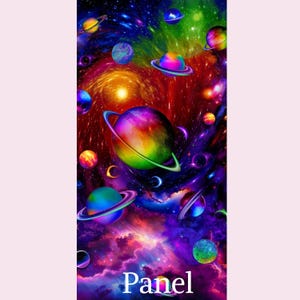 Cosmic Throw Blanket Kit Galaxy Quilt Pattern Space Themed Bedroom Decoration Star Design Universe Fabric Complete Sewing Project Beginner Friendly Quilting Kit Cotton Fabric Panels Black Sashing Included Binding Backing Materials Astronomy