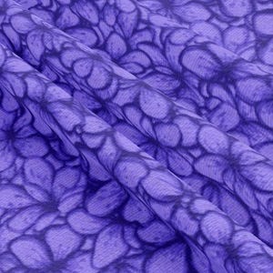 Purple Cherry Bloom Floral Fabric Cotton Quilting Fabric by the Half Yard Purple Tone on Tone Blender Lavender Cotton Tonal Floral Cotton