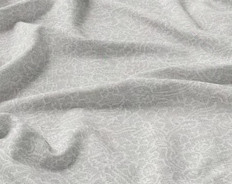 Cotton Quilting Fabric Continuous Cut Half Yard Neutral Floral Material Gift for Quilter Sewing Supply Ivory Background Beige Botanical