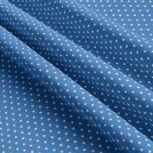 Turquoise Pin Dot Patchwork Cotton Quilting Fabric by Half Yard Turquoise Pindot Continuous Cut Quilting Material Turquoise Polka Dot Stash